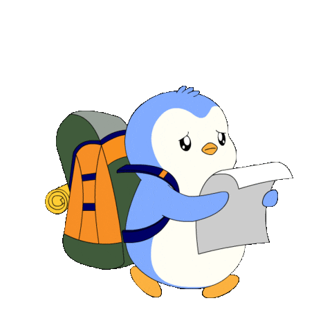 Penguin Navigate Sticker by Pudgy Penguins