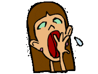 yawn STICKER