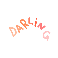 Text Darling Sticker