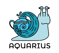 Zodiac Aquarius Sticker