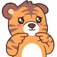 Sad Tiger Cub Sticker by BEARISH