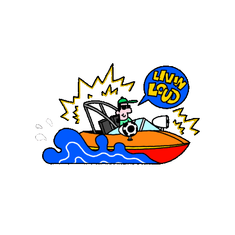 kickeraudio giphygifmaker boat kicker marine audio Sticker
