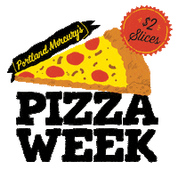 pizza portland Sticker by Portlandmercury