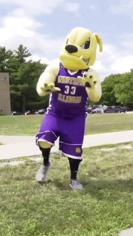 dance basketball GIF by Western Illinois University