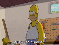 homer simpson robot GIF