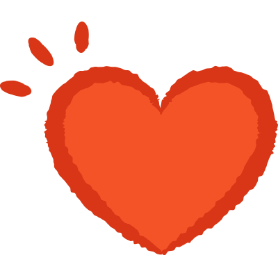 Big Love Heart Sticker