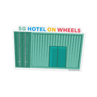 SGHotelOnWheels dtexshow vacaytotheeast dultimatexcape sghotelonwheels Sticker