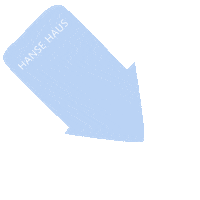 Click Blue Arrow Sticker by Hanse Haus