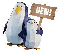 DashOfficialde new news penguin sign Sticker