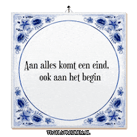 Moment Begin Sticker by Tegelspreuken.nl