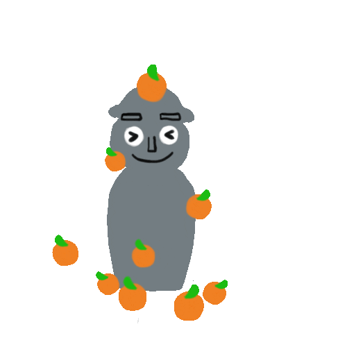 Orange Korea Sticker