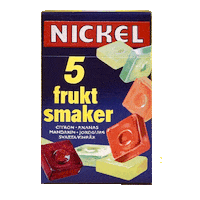 Sockerbageriet retro candy sweets nickel Sticker