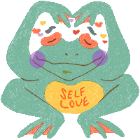Frog Love Sticker by splendorsalvia