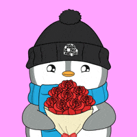 Love You Flower GIF by Pudgy Penguins