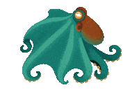 Octonation Sticker by OctoNation® The Largest Octopus Fan Club!