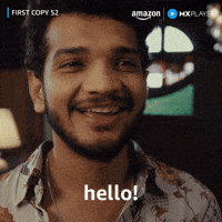 Wave Smile GIF by Amazon MX Player