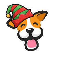 Barry Christmas Dog Sticker by Lero Lero
