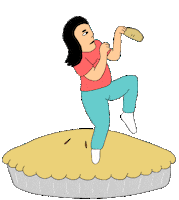 Happy Apple Pie Sticker by Sick Animation