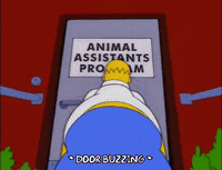 run off homer simpson GIF