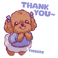 Thanks Thank You Sticker by Lazy Corgi