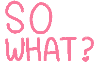 Pink What Sticker
