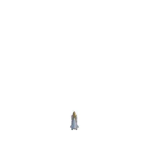 Space Shuttle Fire Sticker by Dr. Zodiak’s MoonRock