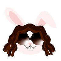 Hair Sunglasses Sticker