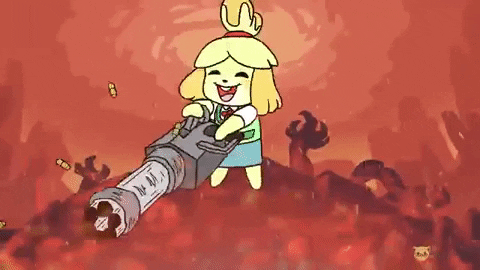 autarch giphygifmaker doom animal crossing GIF