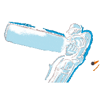 Bleed Blue World Cup Sticker by oreoindia