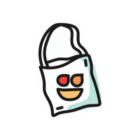 Tasche Jutebeutel Sticker by Europlasma