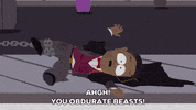 fear pulling GIF by South Park 