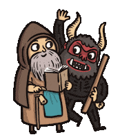 Sant Antoni Demon Sticker