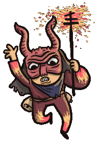 Sant Antoni Demon Sticker