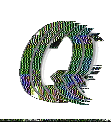 Glitch Alphabet Sticker by #BASILIO