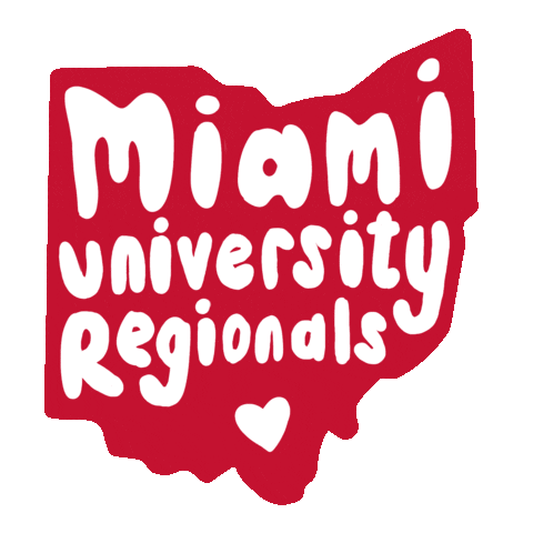 Miami U Sticker by Miami University Regionals