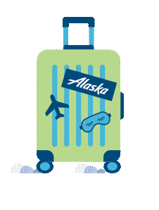 Travel Airline Sticker by Alaska Airlines