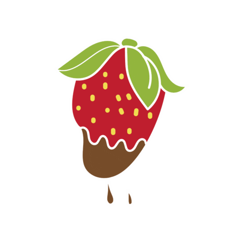 Chocolate Strawberry Sticker