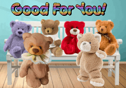 Teddy Bears Compliments GIF
