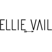 Logo Gold Sticker by Ellie Vail