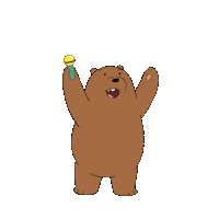 We Bare Bears Dancing Sticker by Cartoon Network Asia