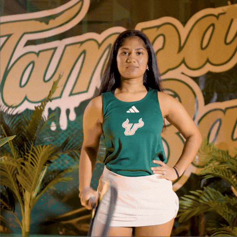 South Florida Tennis GIF by USF Athletics