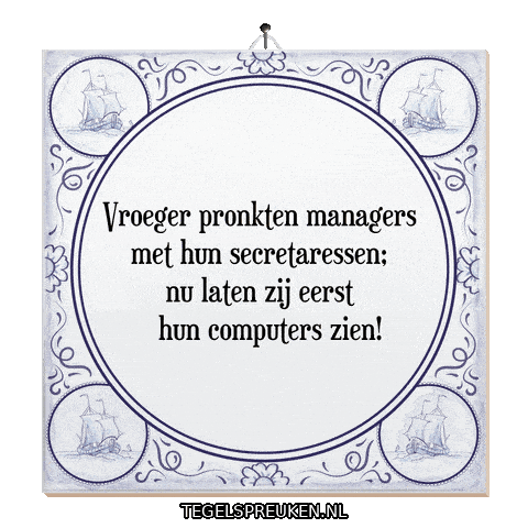 Humor Werk Sticker by Tegelspreuken.nl