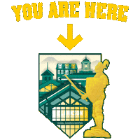 You Are Here Cu Sticker by Clarkson University