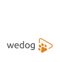 wedogofficial logo spinning logo hundeschule online hundeschule Sticker