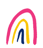 BushCommunications rainbow bush thebushschool the bush school Sticker