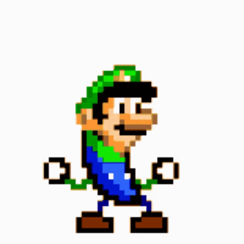 JUMPSCAREZ giphygifmaker dance luigi GIF