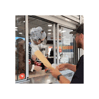 Serving Fast Food Sticker