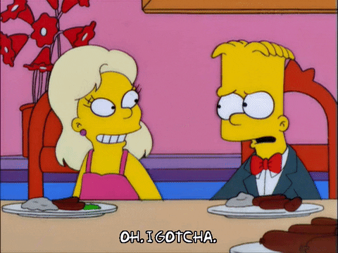 bart simpson greta wolfcastle GIF