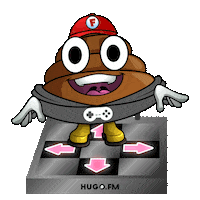 Arcade Farting Sticker by Hugo.fm