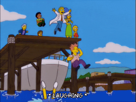 marge simpson swimming GIF